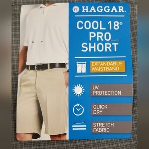 Haggar Mens Cool 18 Pro Shorts